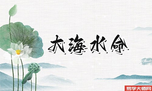 大海水命的人出生在哪一年