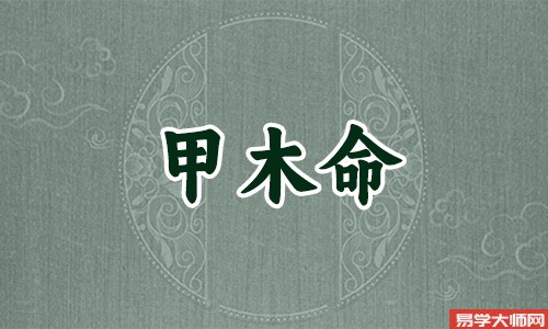 甲木日柱的人性格上有什么特征?