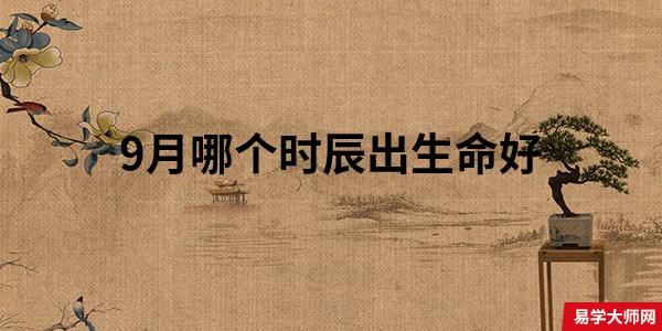 9月哪个时辰出生命好