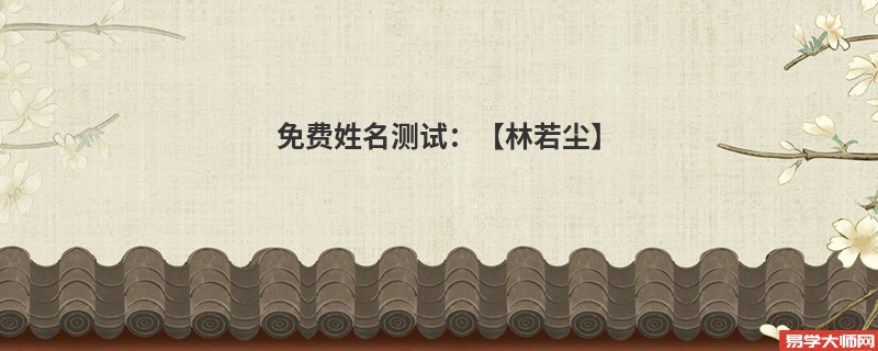免费姓名测试：【林若尘】