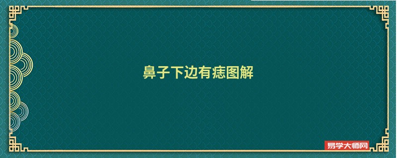 鼻子下边有痣图解