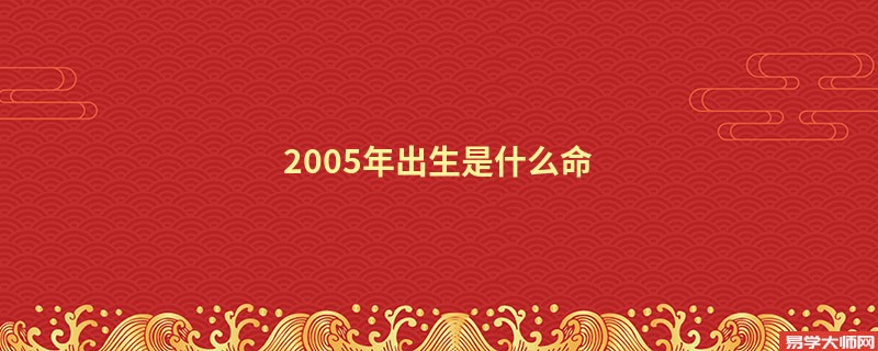 2005年出生是什么命