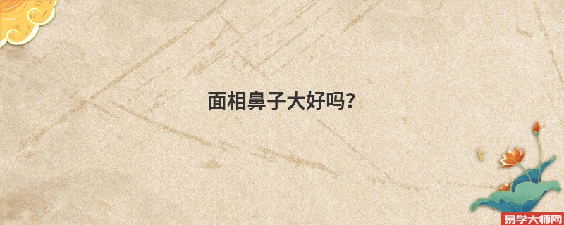 面相鼻子大好吗？