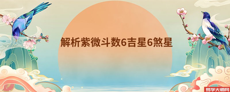 解析紫微斗数6吉星6煞星
