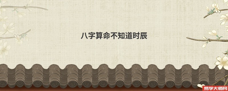 <a href='https://www.seo371.com/bazi/bazisuanming/' target='_blank'><u>八字算命</u></a>不知道时辰