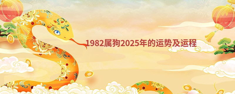 1982属狗2025年的运势及运程