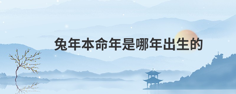 兔年本命年是哪年出生的