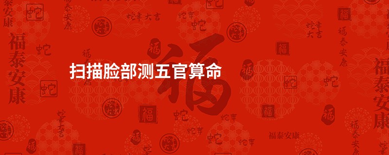 扫描脸部测五官算命