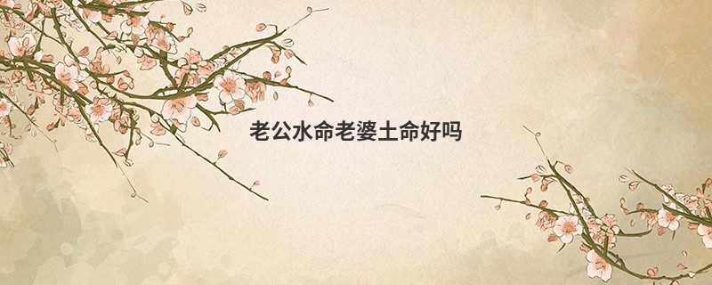 老公水命老婆土命好吗