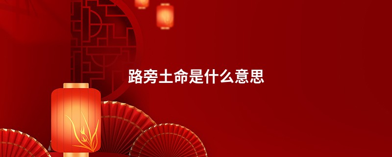 路旁土命是什么意思