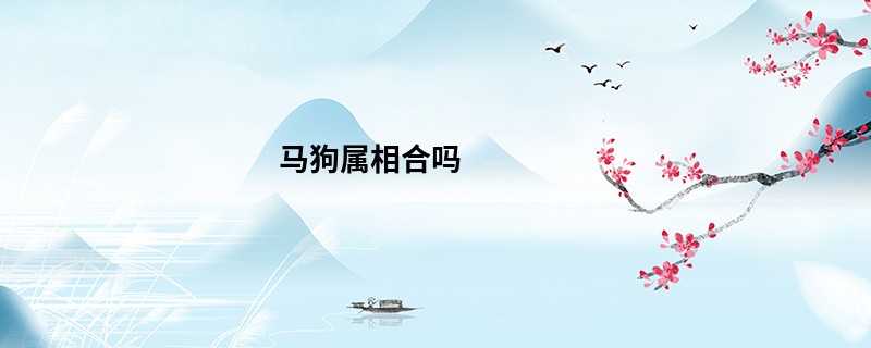 马狗属相合吗