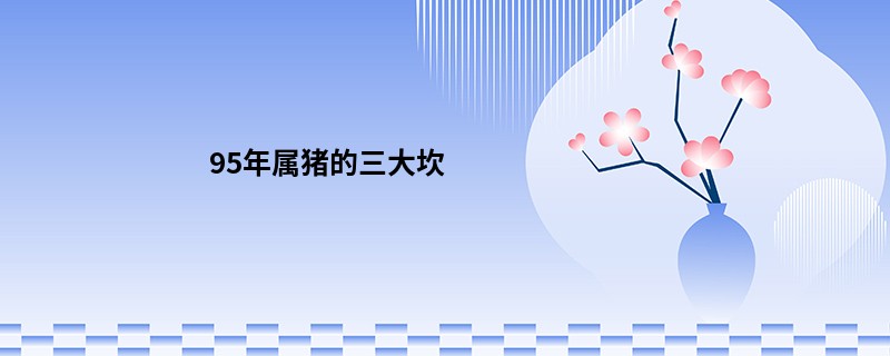 95年属猪的三大坎