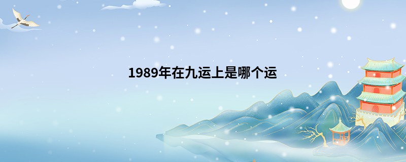 1989年在九运上是哪个运