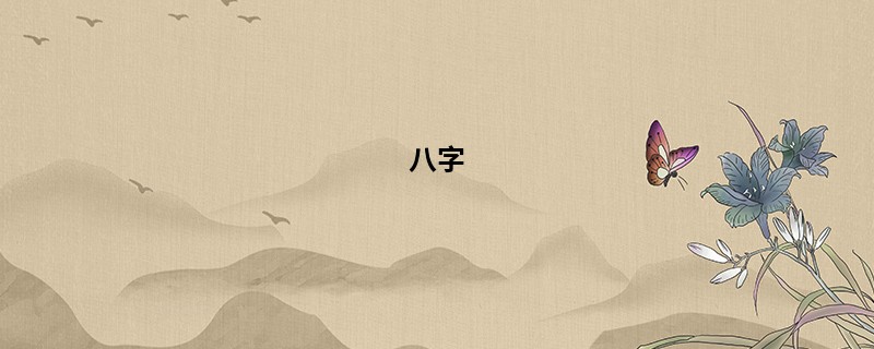 八字 年上独财
