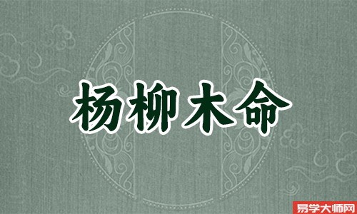 杨柳木命和什么命蕞配